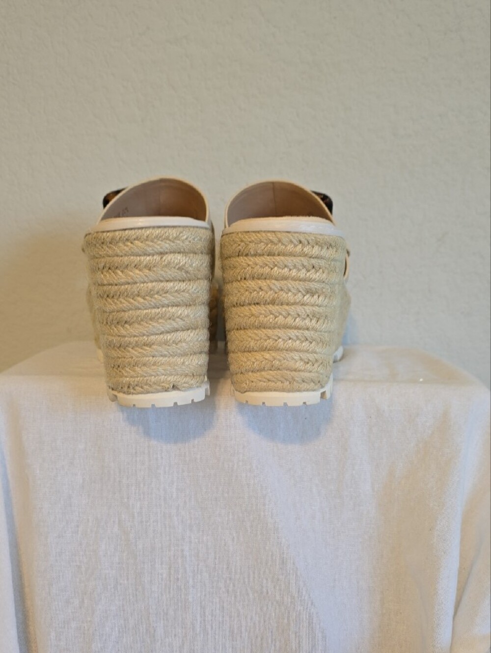 Sam Edelman "Livi Sand Leather" Espadrille Wedge W/Tortoise Buckle Size 7.5 NWOT - Picture 4 of 16